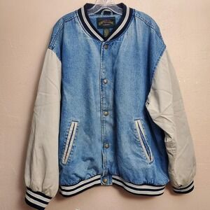 vintage 90s varsity cambridge classic jeans jacket